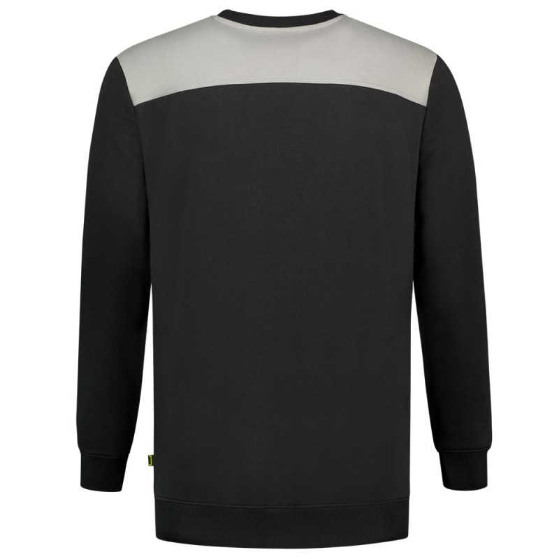 TRICORP 302013 Sweater Bicolor Naden zwart/grijs TRICORP 302013 Sweater Bicolor Naden zwart/grijs
