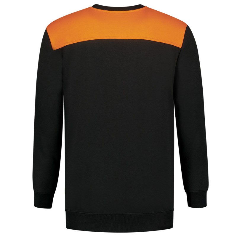 TRICORP 302013 Sweater Bicolor Naden zwart/oranje