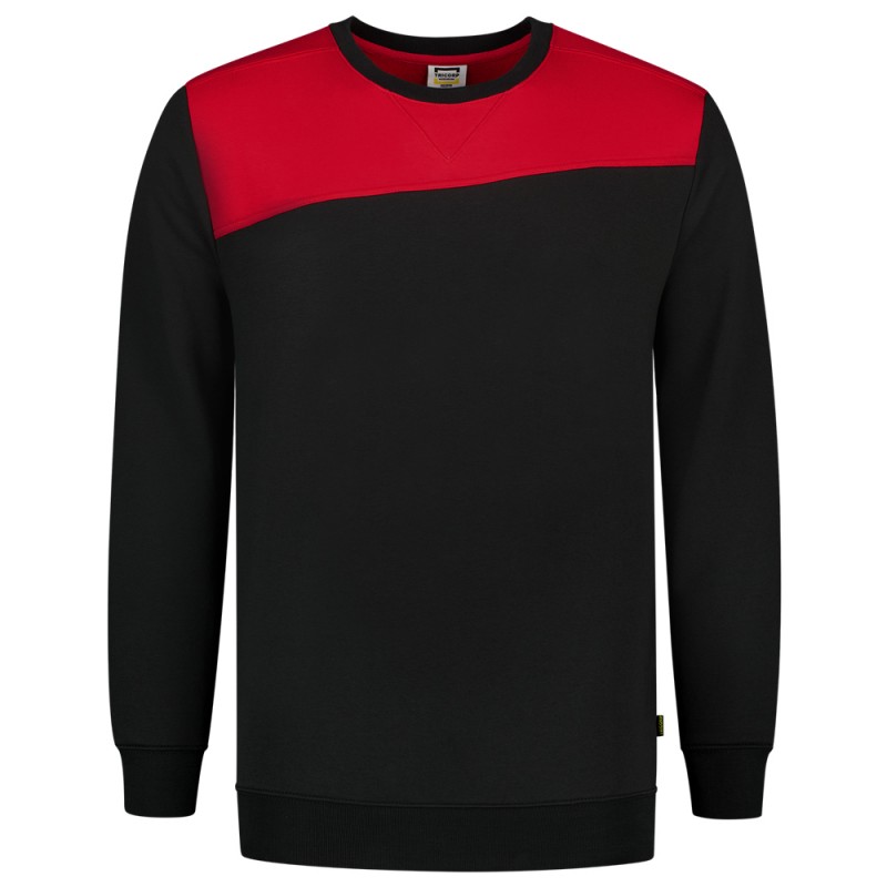 TRICORP 302013 Sweater Bicolor Naden zwart/rood