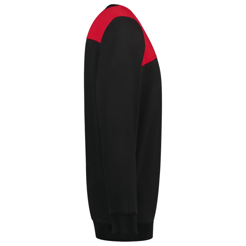 TRICORP 302013 Sweater Bicolor Naden zwart/rood TRICORP 302013 Sweater Bicolor Naden zwart/rood