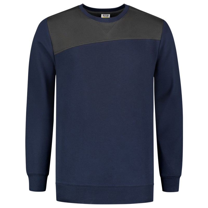 TRICORP 302013 Sweater Bicolor Naden ink/donkergrijs