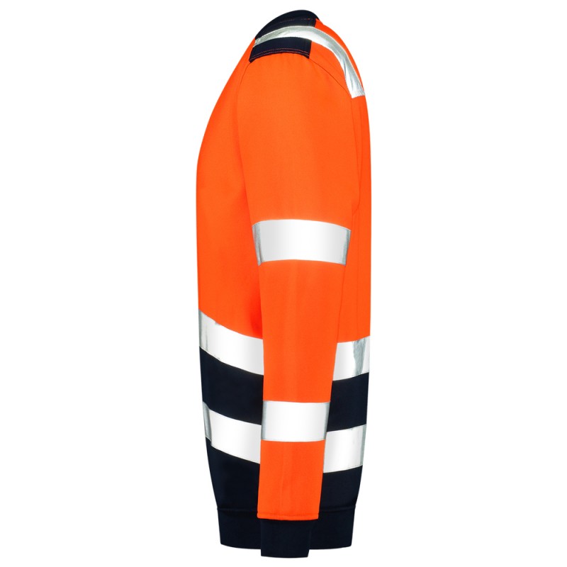 TRICORP 303004 Sweater High Vis Bicolor fluor oranje/ink