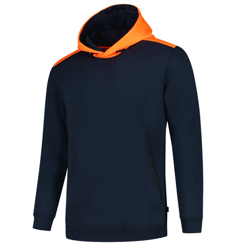 TRICORP 303005 Sweater High Vis Capuchon ink/fluor oranje