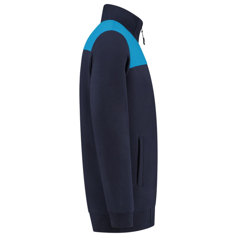 TRICORP 302014 Sweatvest Bicolor Naden ink/turquoise TRICORP 302014 Sweatvest Bicolor Naden ink/turquoise