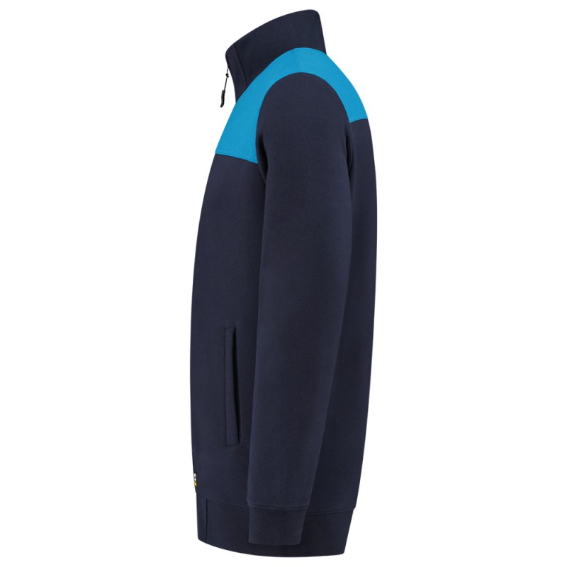 TRICORP 302014 Sweatvest Bicolor Naden ink/turquoise TRICORP 302014 Sweatvest Bicolor Naden ink/turquoise