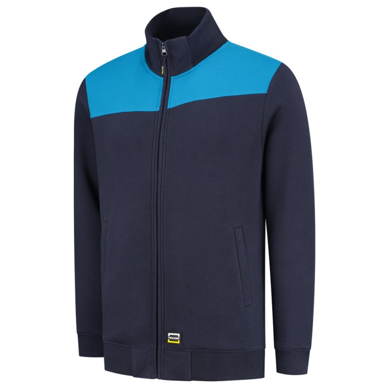TRICORP 302014 Sweatvest Bicolor Naden ink/turquoise TRICORP 302014 Sweatvest Bicolor Naden ink/turquoise