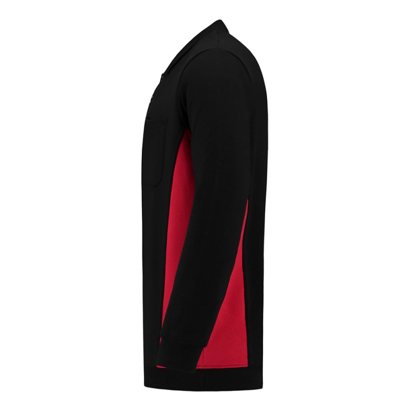 TRICORP 302001/TS2000 Polosweater Bicolor Borstzak black-red TRICORP 302001/TS2000 Polosweater Bicolor Borstzak black-red