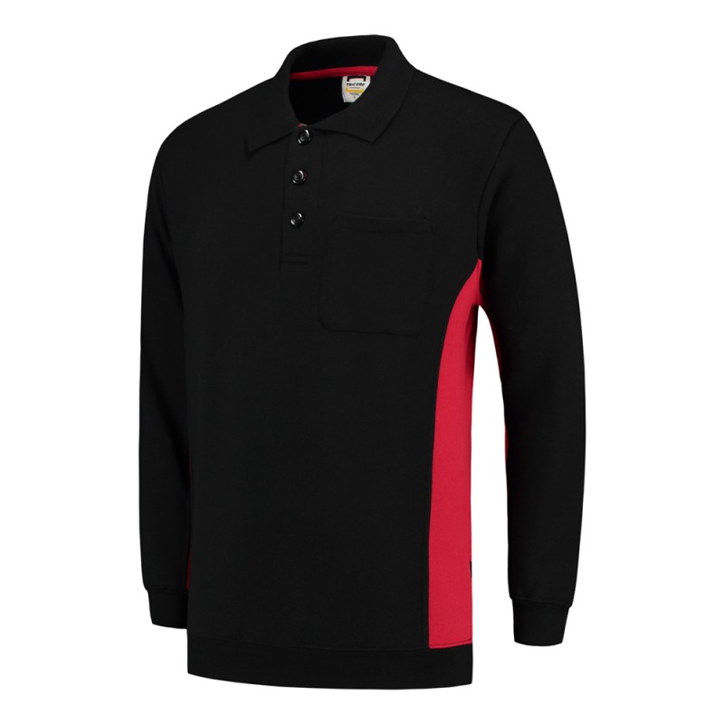 TRICORP 302001/TS2000 Polosweater Bicolor Borstzak black-red TRICORP 302001/TS2000 Polosweater Bicolor Borstzak black-red