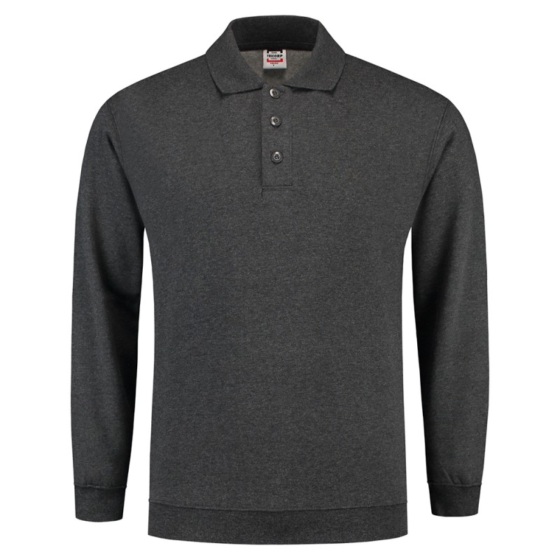 TRICORP 301005/PSB280 Polosweater Boord antracite melange