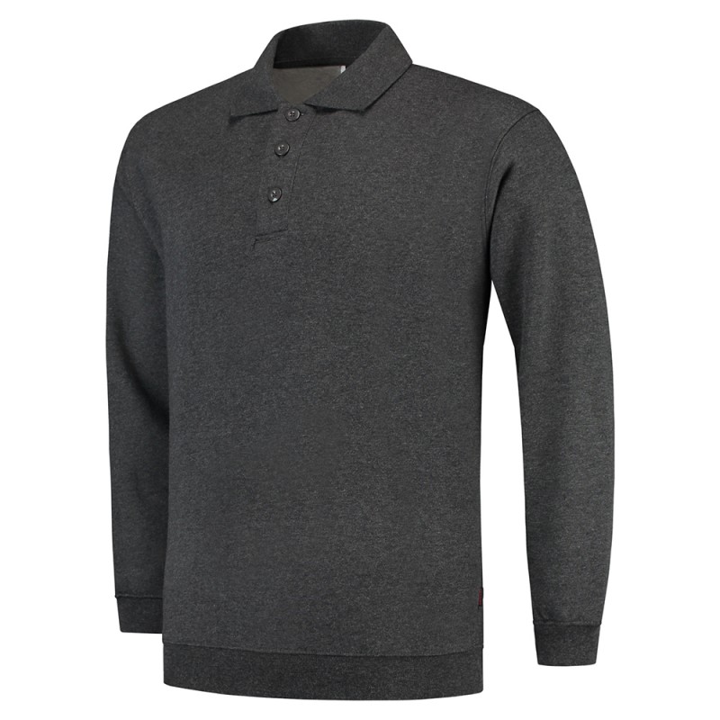 TRICORP 301005/PSB280 Polosweater Boord antracite melange TRICORP 301005/PSB280 Polosweater Boord antracite melange