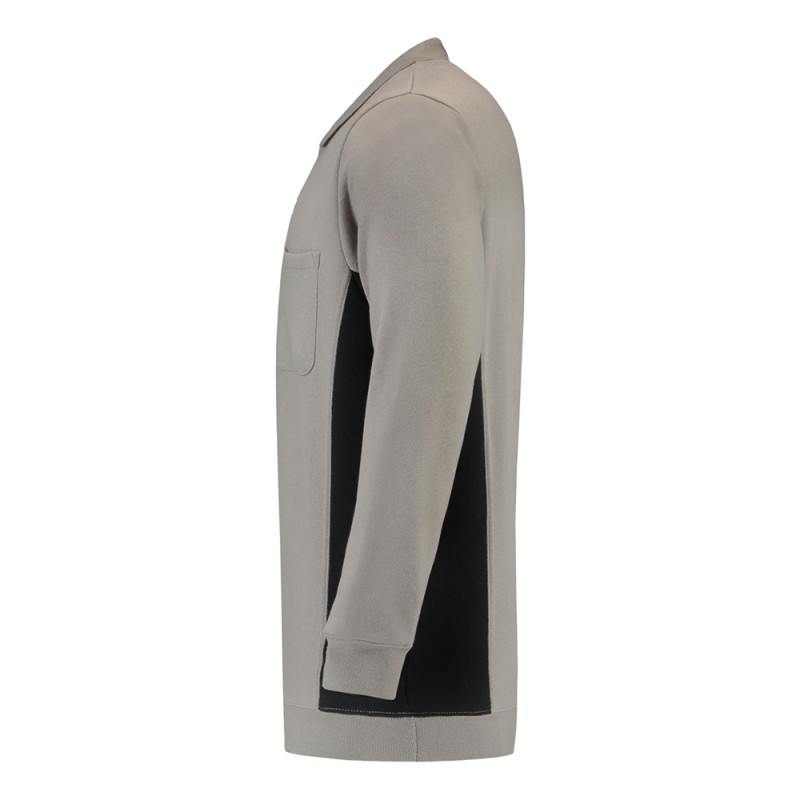 TRICORP 302001/TS2000 Polosweater Bicolor Borstzak grey-black TRICORP 302001/TS2000 Polosweater Bicolor Borstzak grey-black
