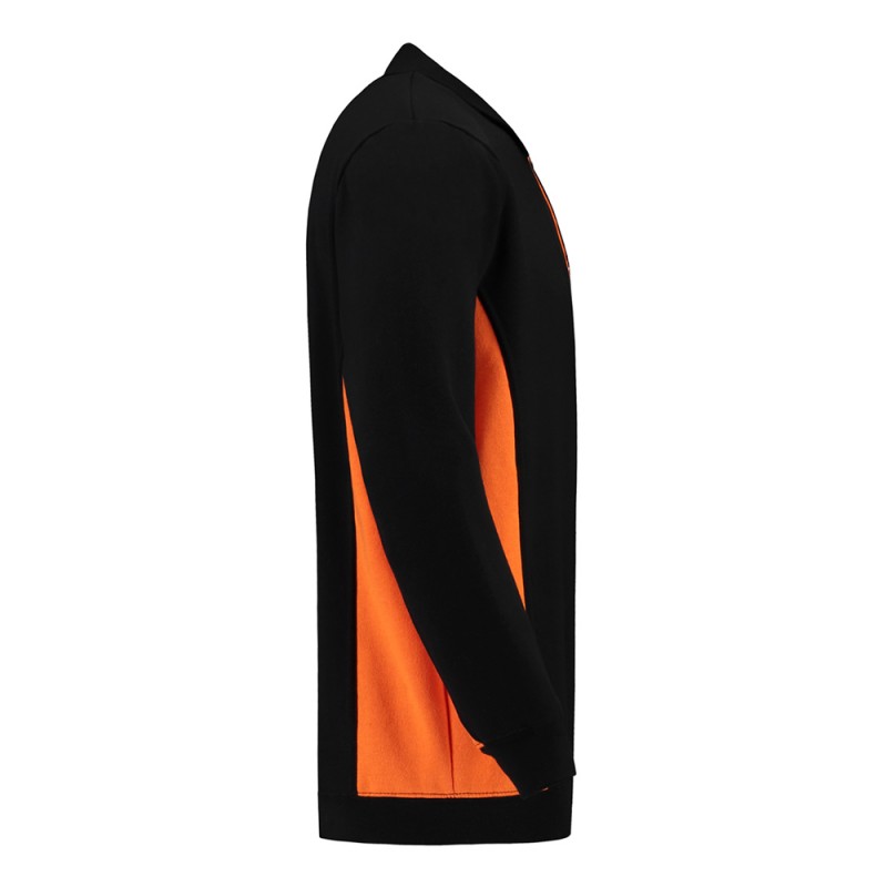 TRICORP 302001/TS2000 Polosweater Bicolor Borstzak black-orange TRICORP 302001/TS2000 Polosweater Bicolor Borstzak black-orange