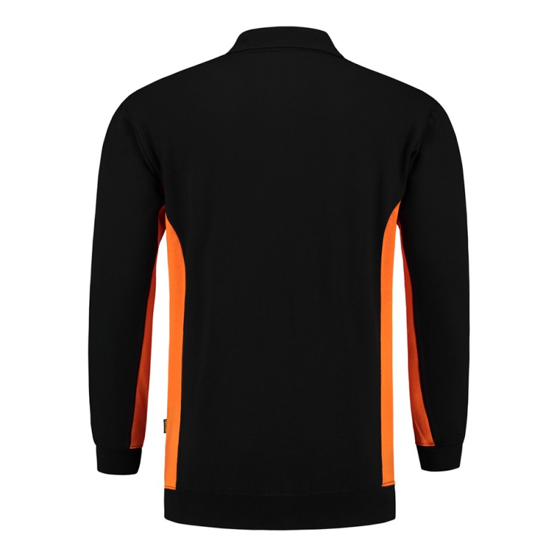 TRICORP 302001/TS2000 Polosweater Bicolor Borstzak black-orange