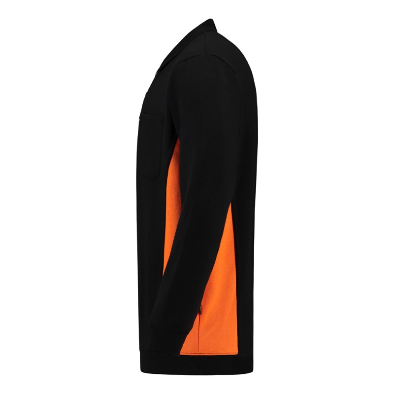 TRICORP 302001/TS2000 Polosweater Bicolor Borstzak black-orange TRICORP 302001/TS2000 Polosweater Bicolor Borstzak black-orange