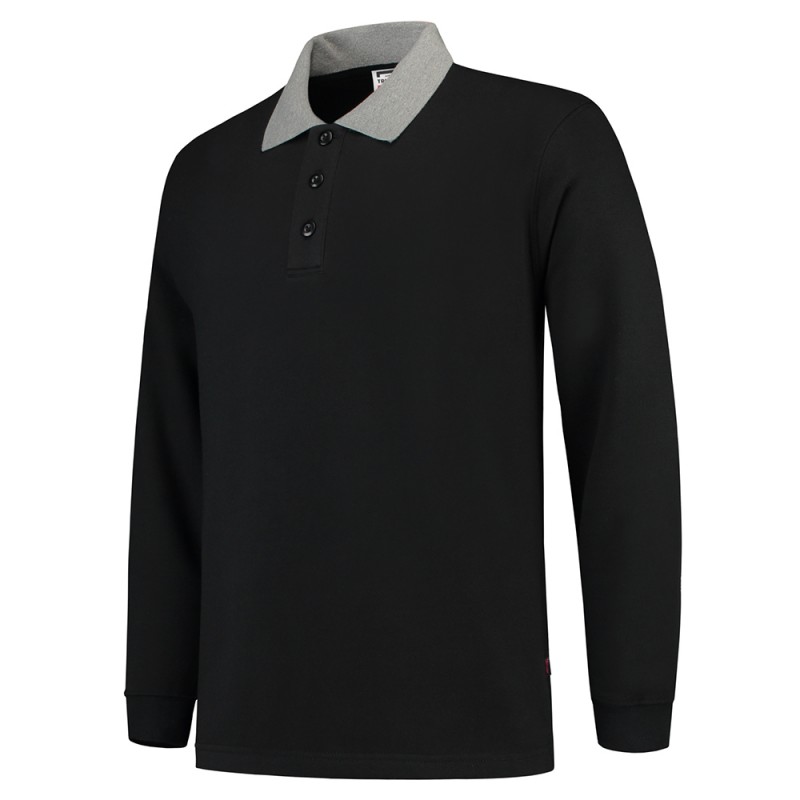 TRICORP 301006/PSC280 Polosweater Contrast black-grey TRICORP 301006/PSC280 Polosweater Contrast black-grey