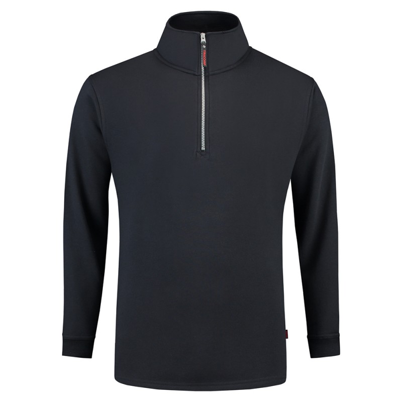 TRICORP 301010/ZS280 Sweater Ritskraag navy