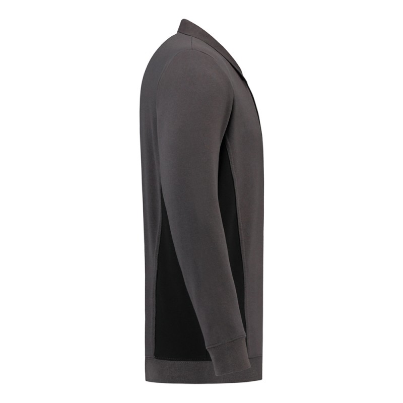 TRICORP 302001/TS2000 Polosweater Bicolor Borstzak darkgrey-black