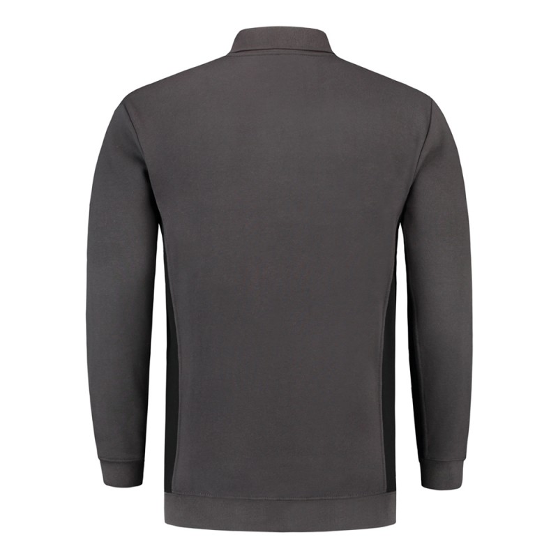 TRICORP 302001/TS2000 Polosweater Bicolor Borstzak darkgrey-black