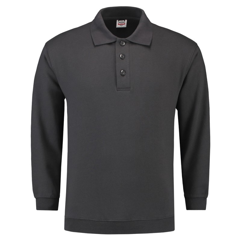TRICORP 301005/PSB280 Polosweater Boord darkgrey