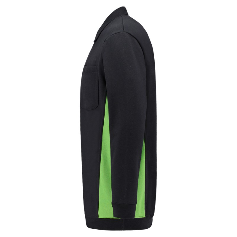 TRICORP 302001/TS2000 Polosweater Bicolor Borstzak navy-lime TRICORP 302001/TS2000 Polosweater Bicolor Borstzak navy-lime
