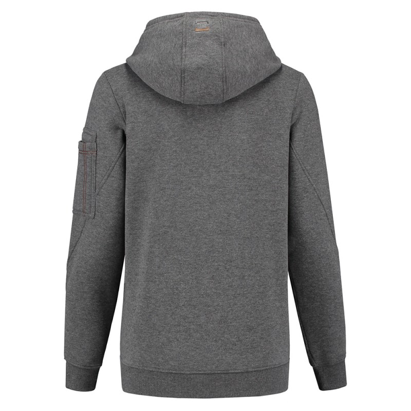 TRICORP 304007 Sweater Premium Capuchon Logo Dames stonemel