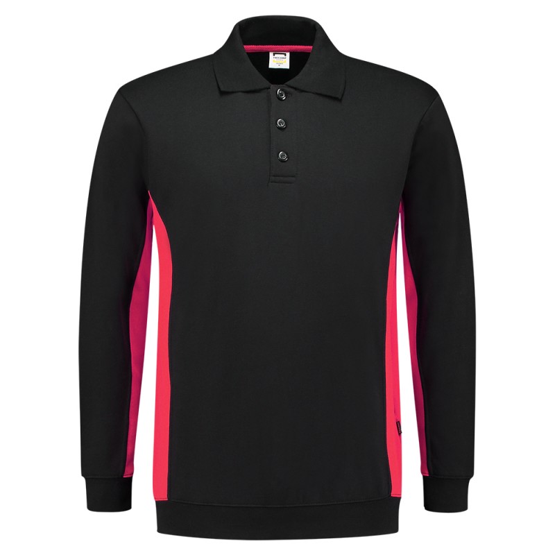 TRICORP 302003 Polosweater Bicolor black-red