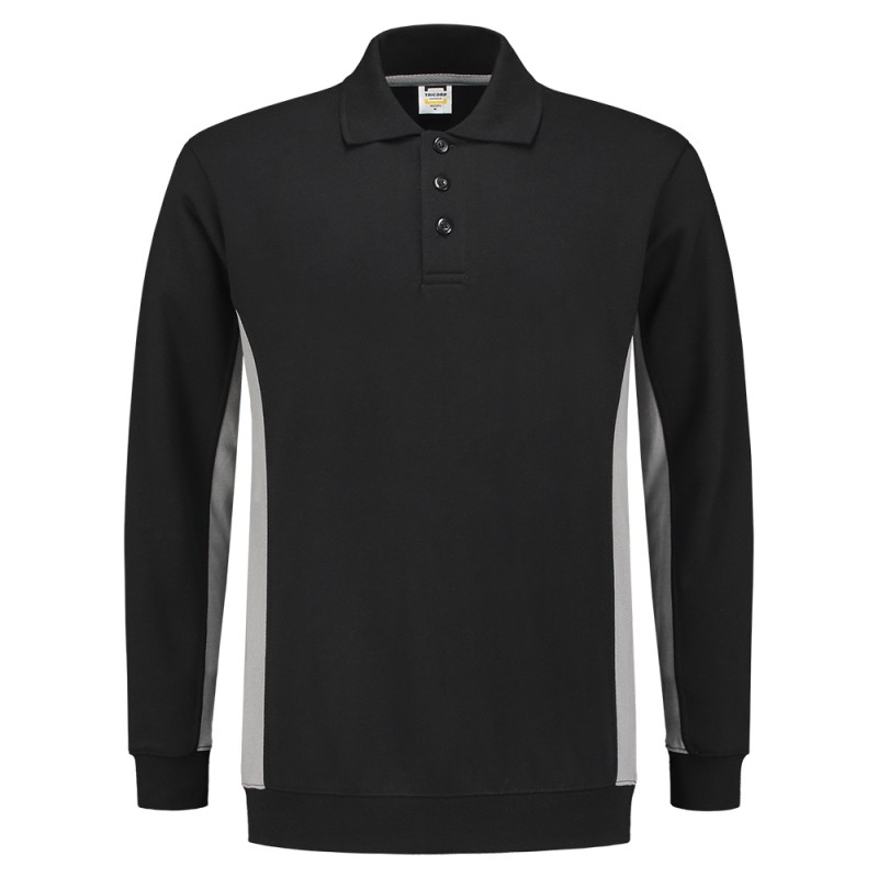 TRICORP 302003 Polosweater Bicolor black-grey