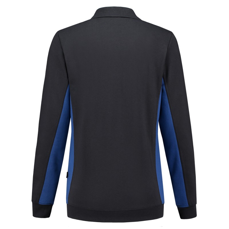 TRICORP 302002 Polosweater Bicolor Dames navy-royalblue TRICORP 302002 Polosweater Bicolor Dames navy-royalblue