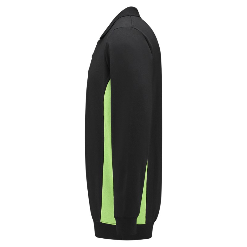 TRICORP 302003 Polosweater Bicolor black-lime TRICORP 302003 Polosweater Bicolor black-lime