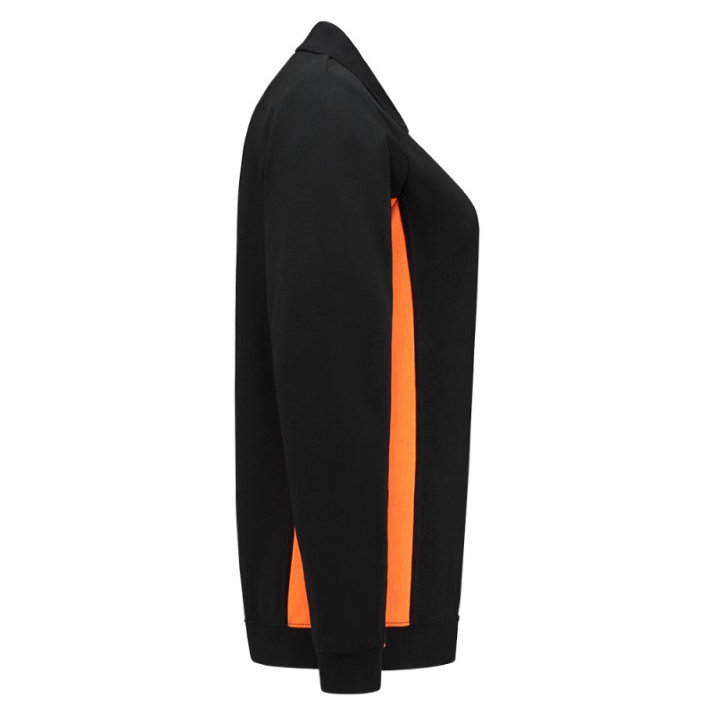 TRICORP 302002 Polosweater Bicolor Dames black-orange