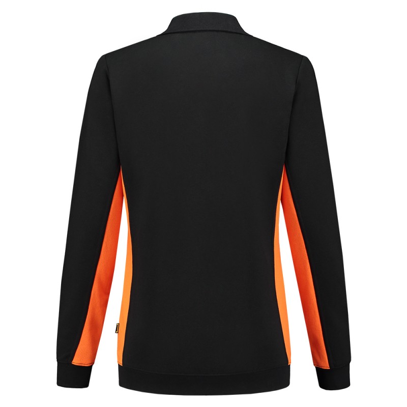 TRICORP 302002 Polosweater Bicolor Dames black-orange