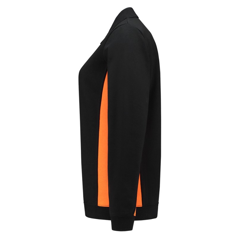 TRICORP 302002 Polosweater Bicolor Dames black-orange