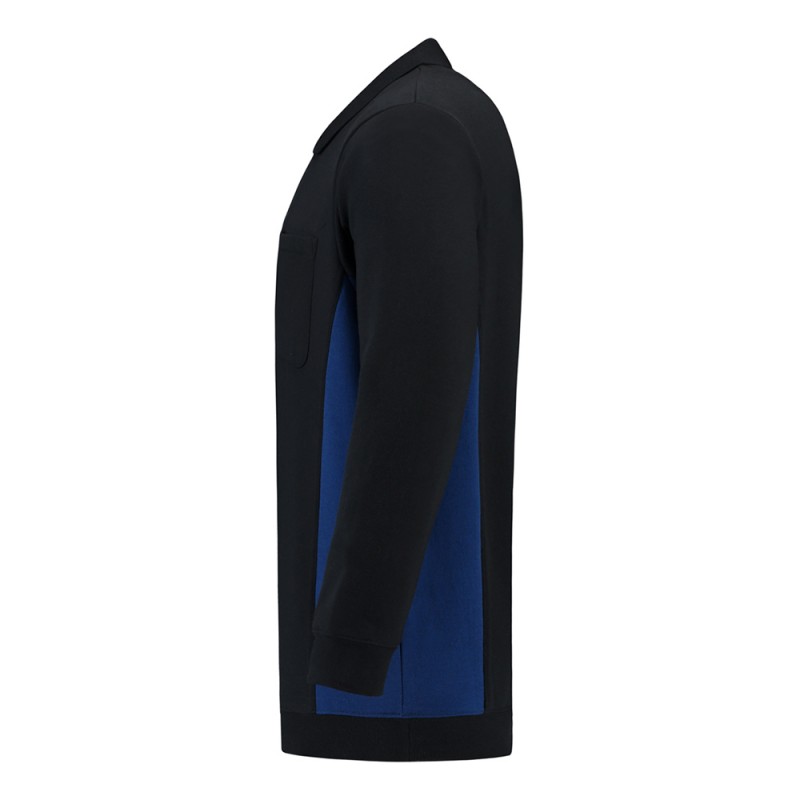TRICORP 302001/TS2000 Polosweater Bicolor Borstzak navy-royalblue