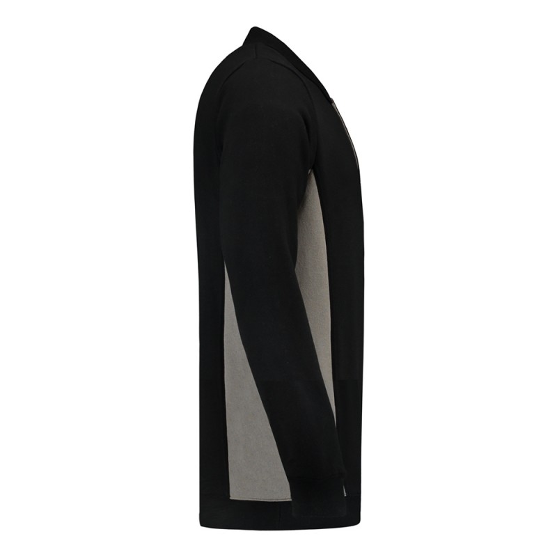 TRICORP 302001/TS2000 Polosweater Bicolor Borstzak black-grey TRICORP 302001/TS2000 Polosweater Bicolor Borstzak black-grey