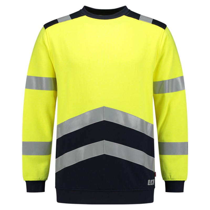 TRICORP 303002 Sweater Multinorm Bicolor fluor yellow-ink