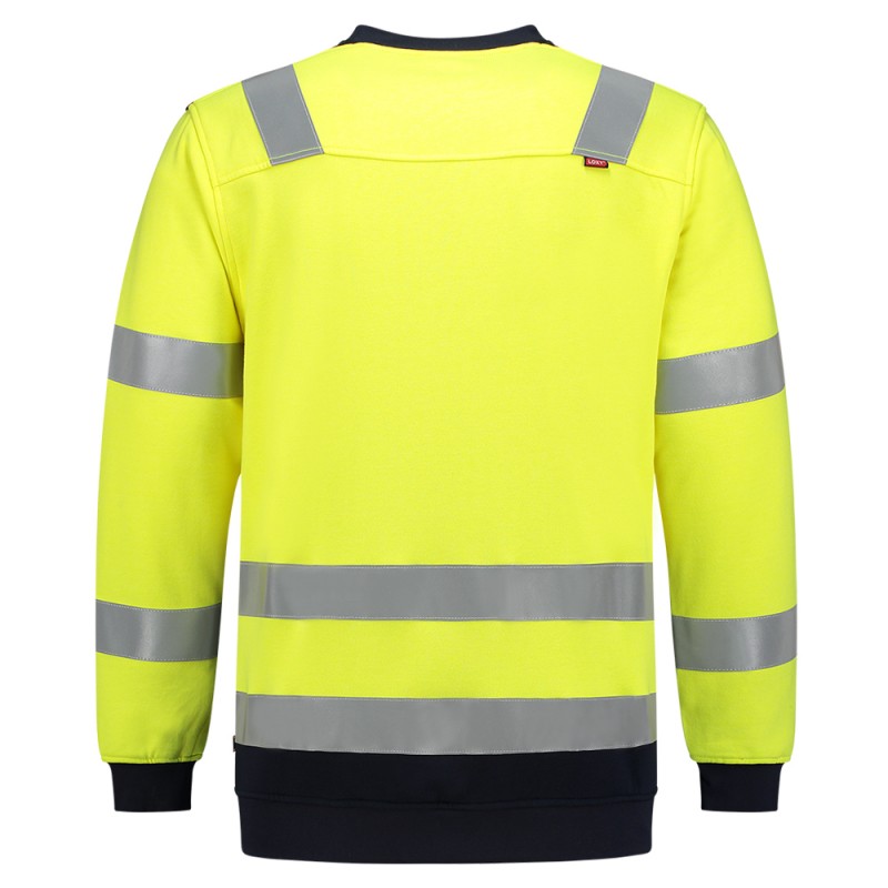 TRICORP 303002 Sweater Multinorm Bicolor fluor yellow-ink