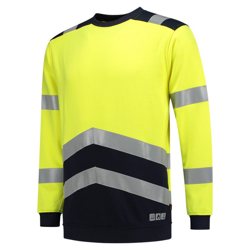 TRICORP 303002 Sweater Multinorm Bicolor fluor yellow-ink