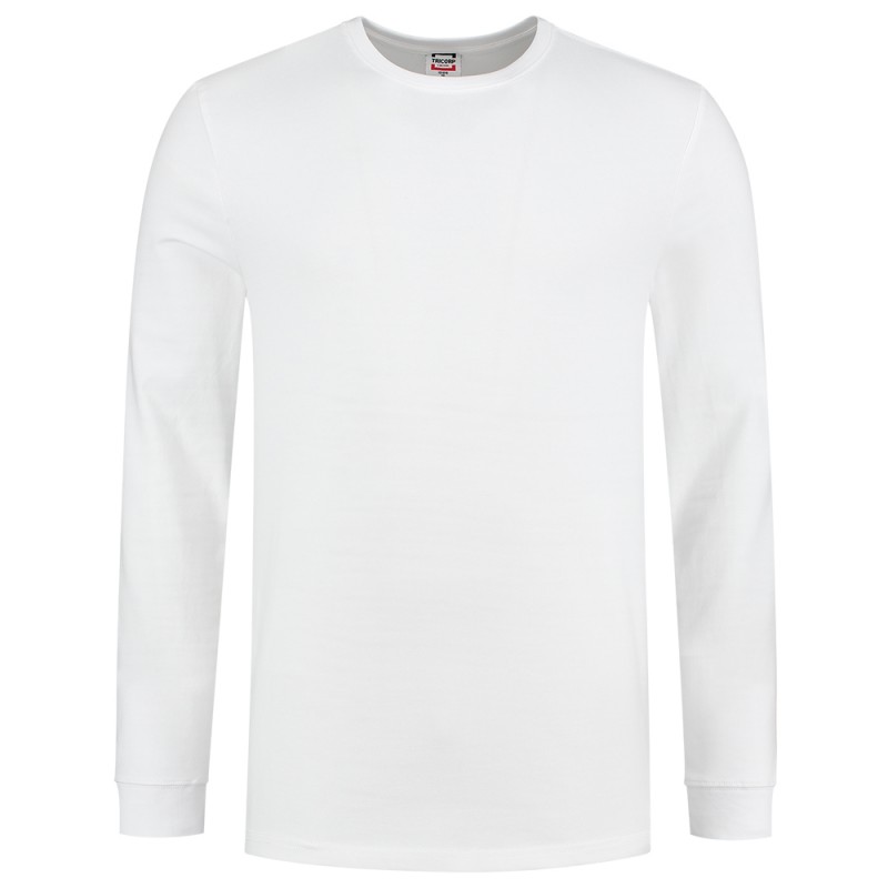 TRICORP 101015 T-Shirt Lange Mouw 60°C Wasbaar white