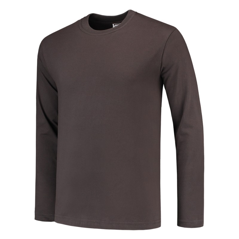 TRICORP 101015 T-Shirt Lange Mouw 60°C Wasbaar darkgrey