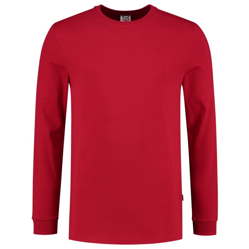 TRICORP 101015 T-Shirt Lange Mouw 60°C Wasbaar red