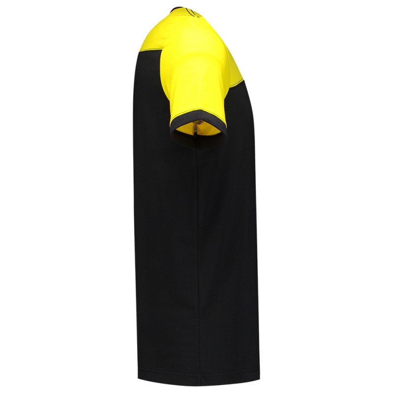TRICORP 102006 T-Shirt Bicolor Naden black-yellow