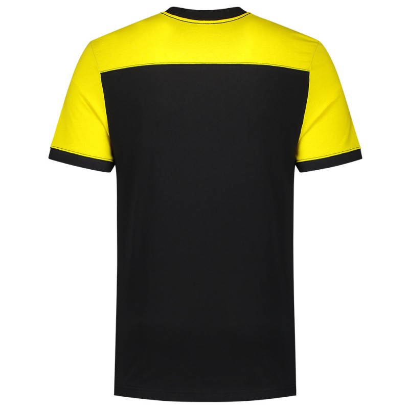TRICORP 102006 T-Shirt Bicolor Naden black-yellow