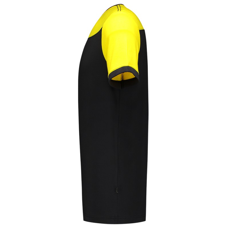 TRICORP 102006 T-Shirt Bicolor Naden black-yellow
