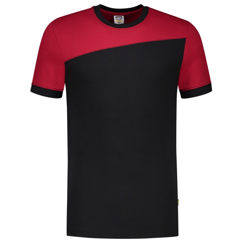 TRICORP 102006 T-Shirt Bicolor Naden black-red
