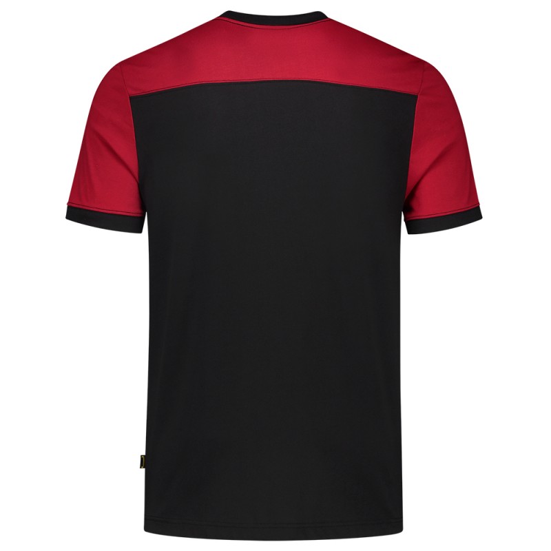 TRICORP 102006 T-Shirt Bicolor Naden black-red