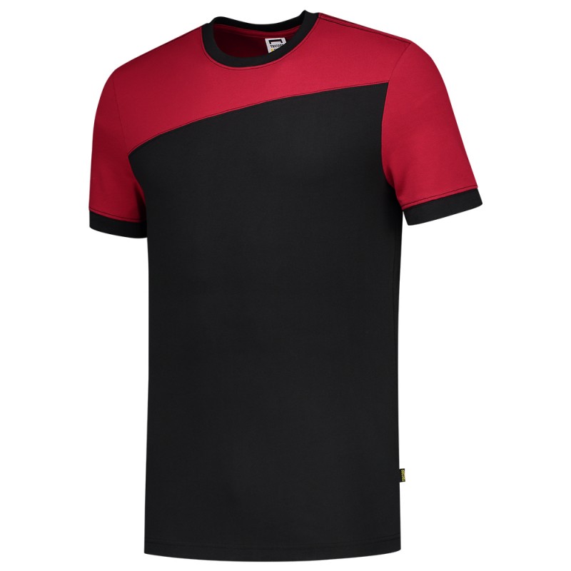 TRICORP 102006 T-Shirt Bicolor Naden black-red
