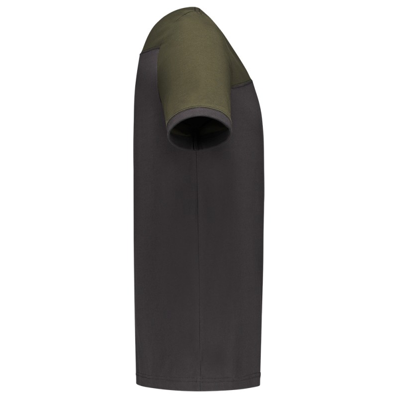 TRICORP 102006 T-Shirt Bicolor Naden darkgrey-army
