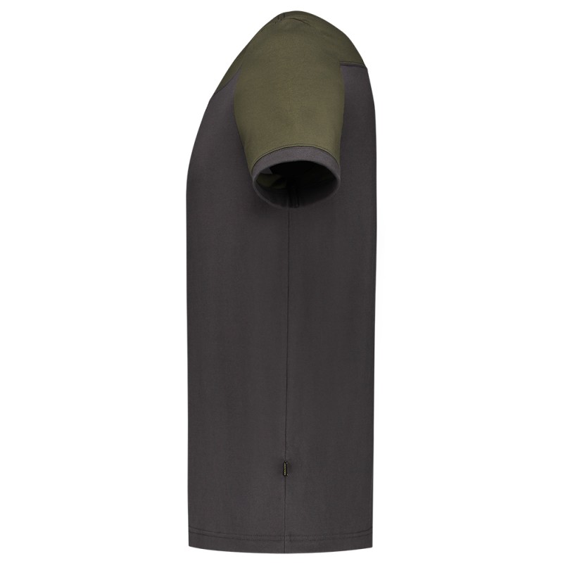 TRICORP 102006 T-Shirt Bicolor Naden darkgrey-army