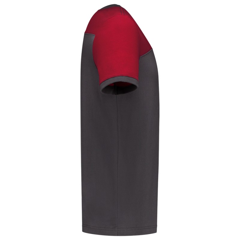 TRICORP 102006 T-Shirt Bicolor Naden darkgrey-red