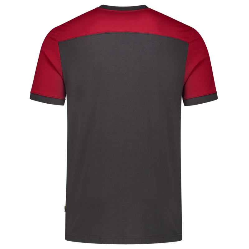 TRICORP 102006 T-Shirt Bicolor Naden darkgrey-red
